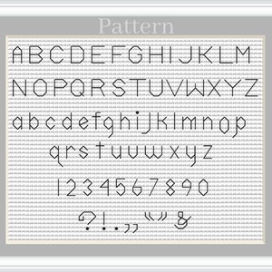 Backstitch alphabet, Cross stitch font, Cross stitch letters, Small alphabeth cross stitch image 1