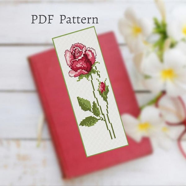 Rose Cross Stitch Etsy