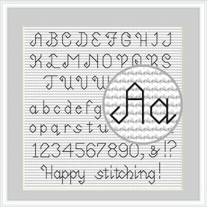 Backstitch alphabet pattern, Cross stitch font, Back stitch alphabet, Cursive alphabet, ABC chart