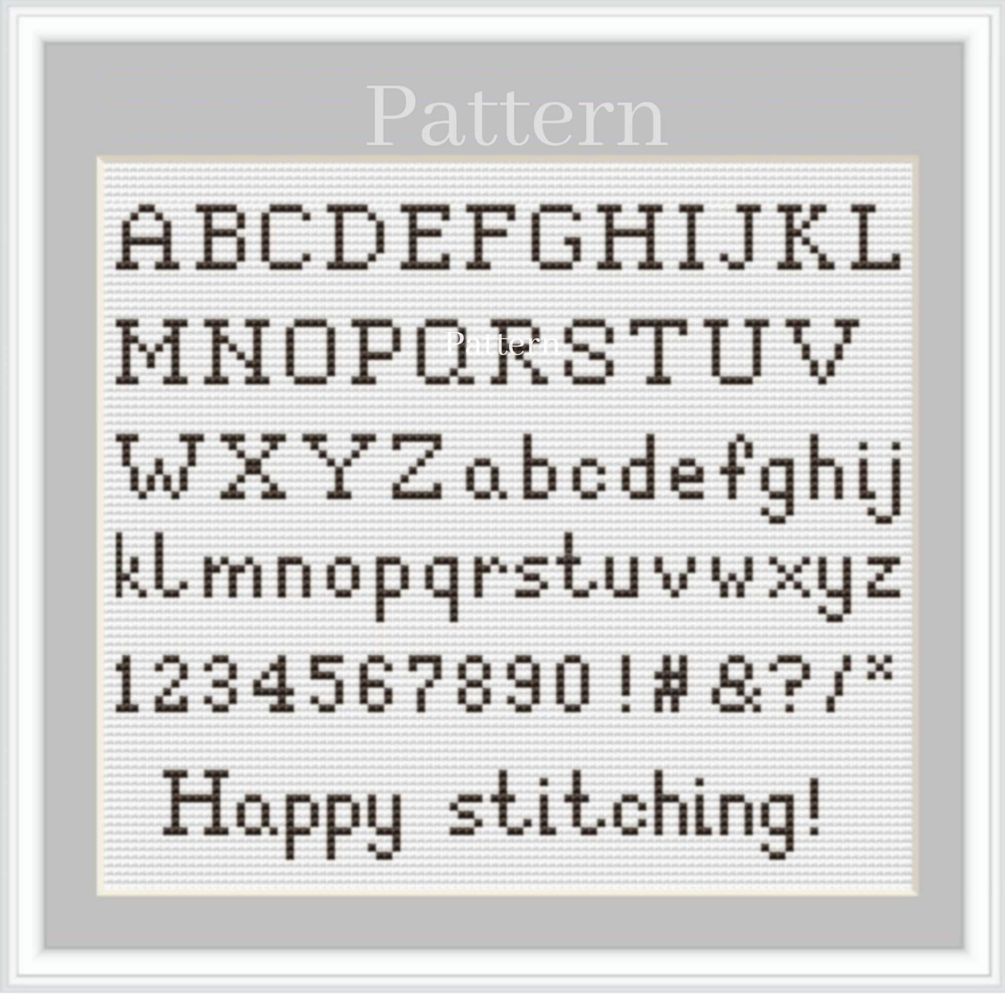Cross Stitch Letters, Cross Stitch Alphabet Pattern, Cross Stitch