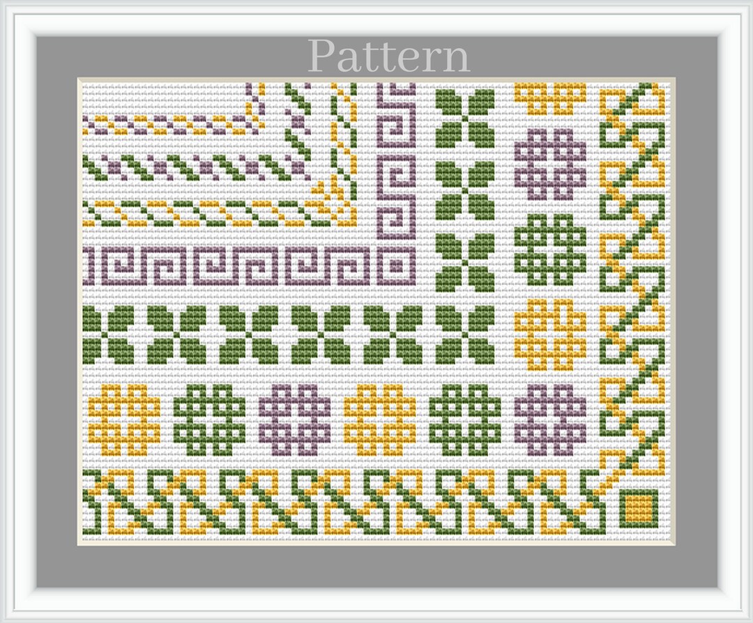 Celtick Borders Cross Stitch Pattern Celtic Knots Cross Etsy