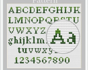 Cross Stitch Letters, Cross Stitch Font, Alphabet Embroidery