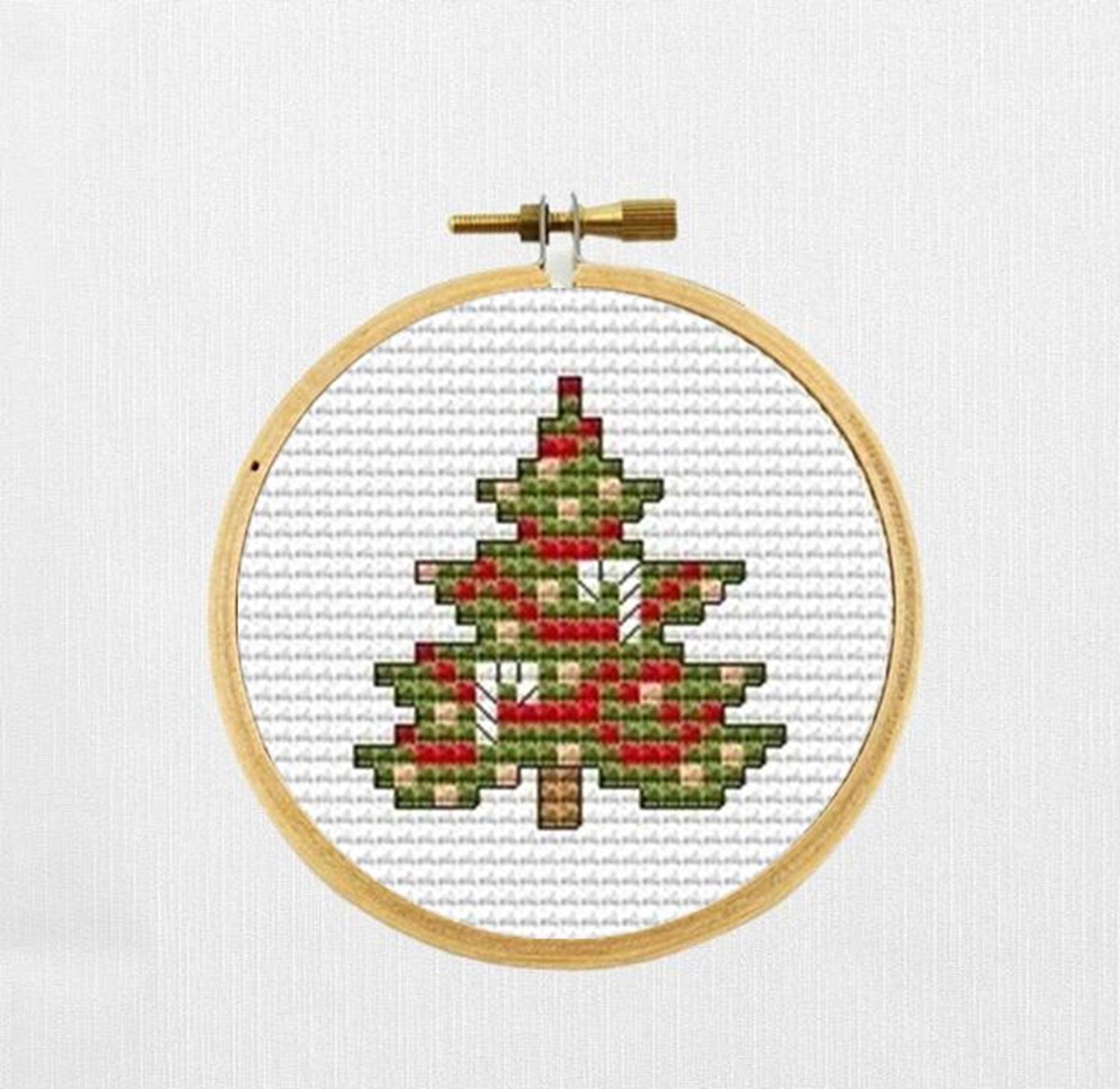Mini Christmas Cross Stitch Patterns, Small Christmas Pattern for 2 ...