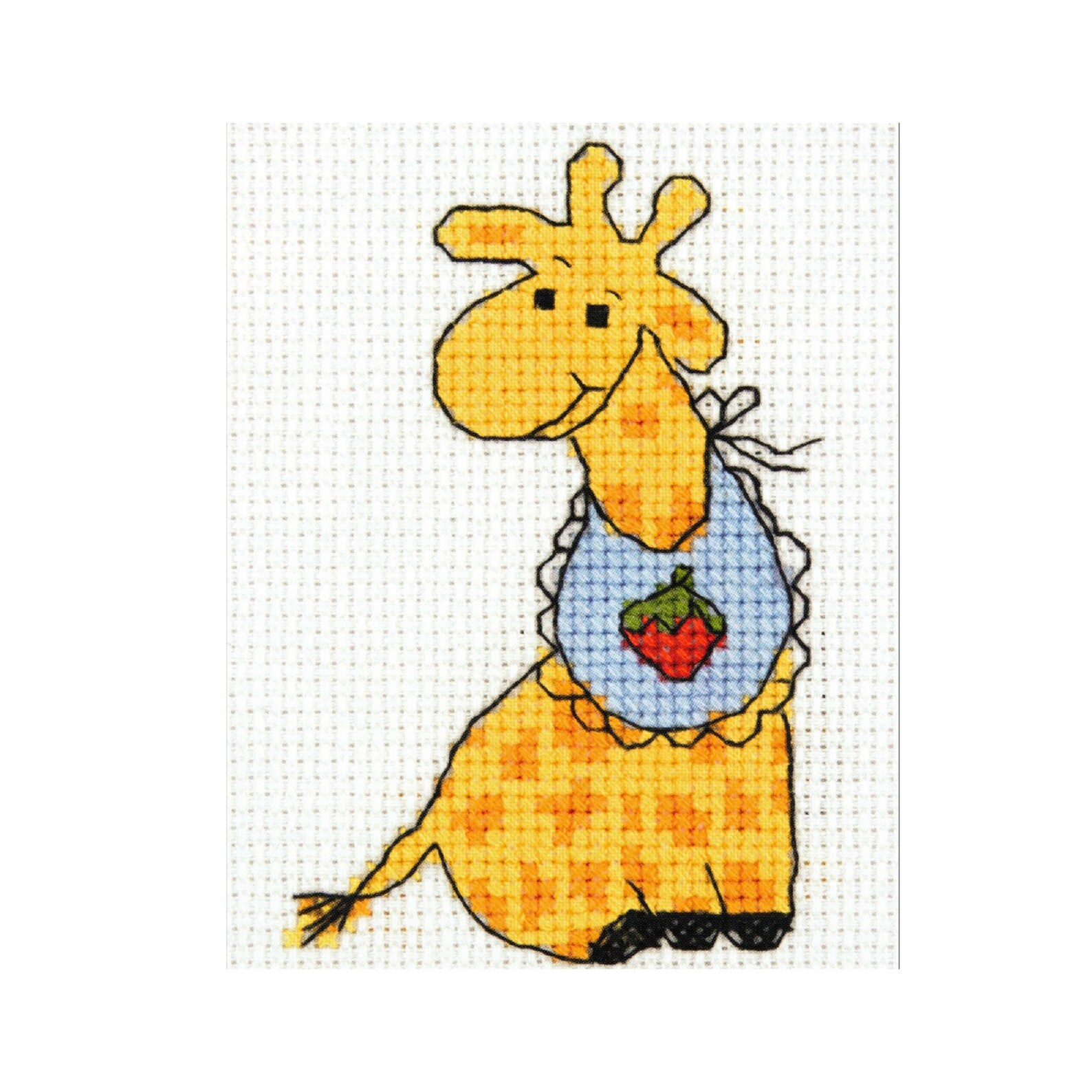 Baby giraffe cross stitch pattern PDF Small giraffe embroidery Etsy