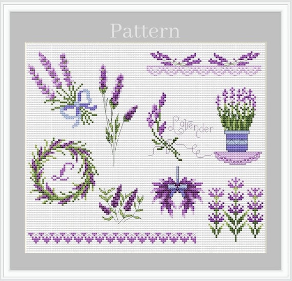 Toppa Ricamata A Ferro Su Fiori Di Lavanda Viola – 1 Pezzo, Applicazione Stiro
