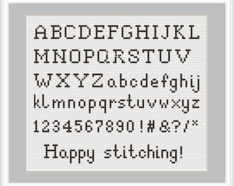 Cross stitch letters, Cross stitch alphabet pattern, Cross stitch font, Cross stitch numbers