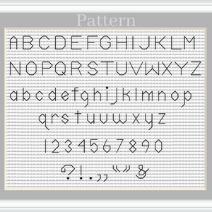 Backstitch alphabet, Cross stitch font, Cross stitch letters, Small alphabeth cross stitch image 10