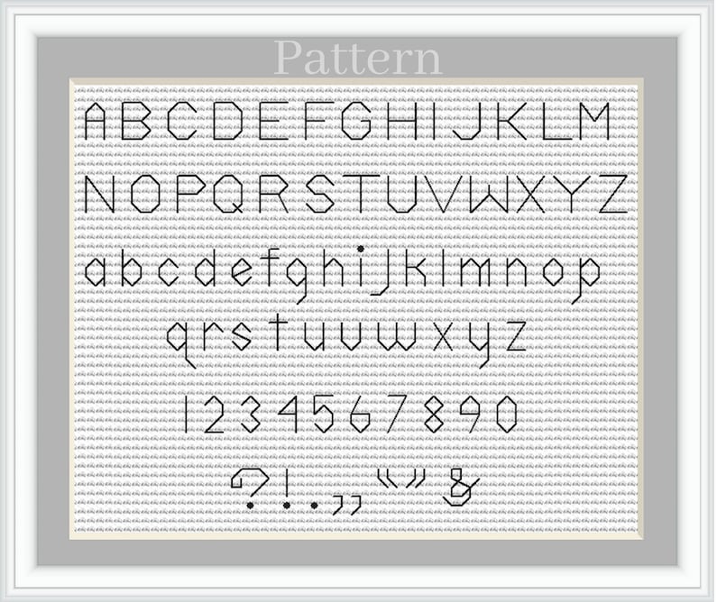 Backstitch alphabet, Cross stitch font, Cross stitch letters, Small alphabeth cross stitch image 10