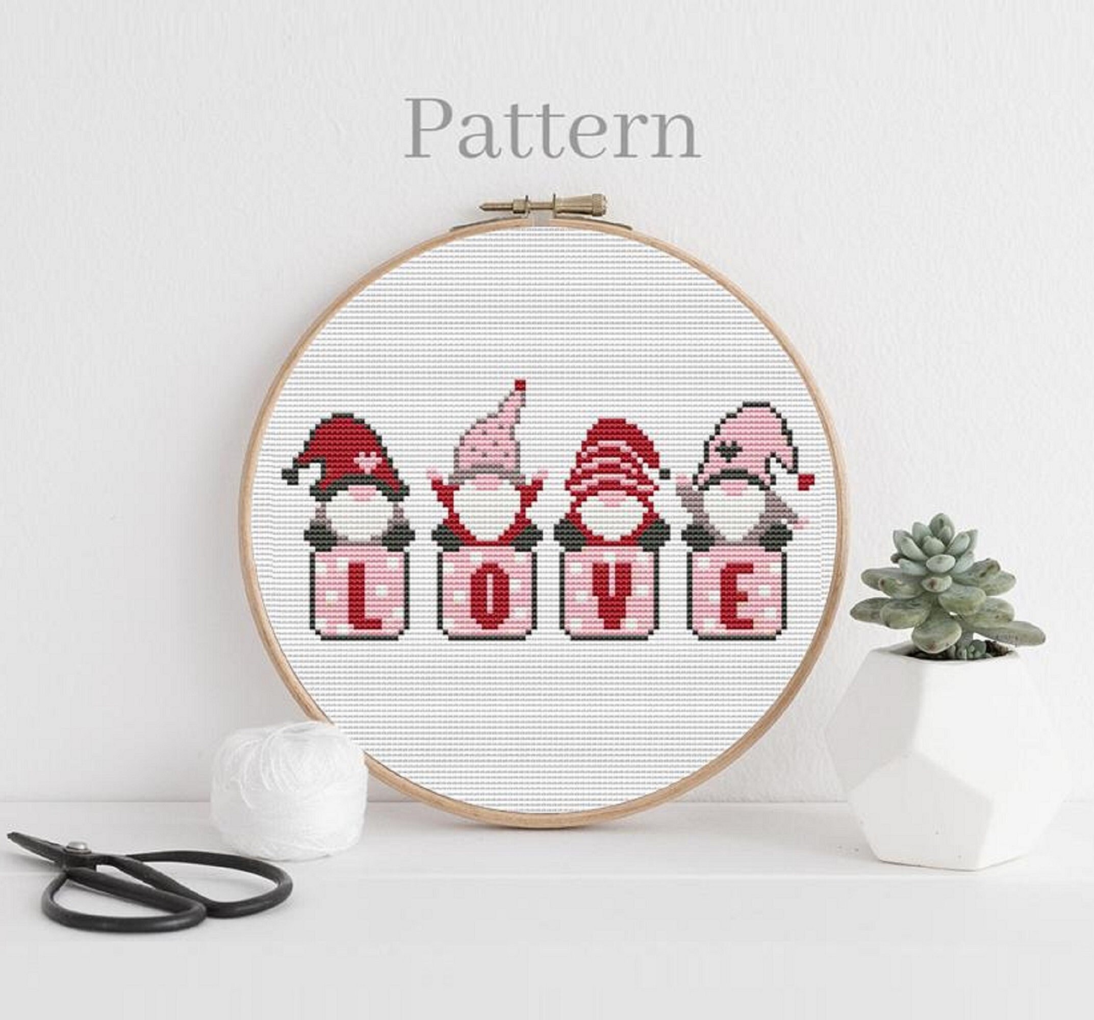 Christmas Gnomes Cross Stitch, Christmas Ornaments Embroidery, Funny Christmas  Cross Stitch, Counted Cross Stitch Chart, Modern Cross Stitch 