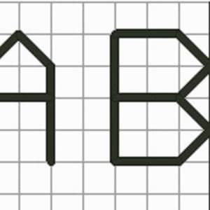 Backstitch alphabet, Cross stitch font, Cross stitch letters, Small alphabeth cross stitch image 2