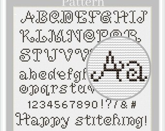 Cross Stitch Alphabet Pattern, Cross Stitch Letters, Cross