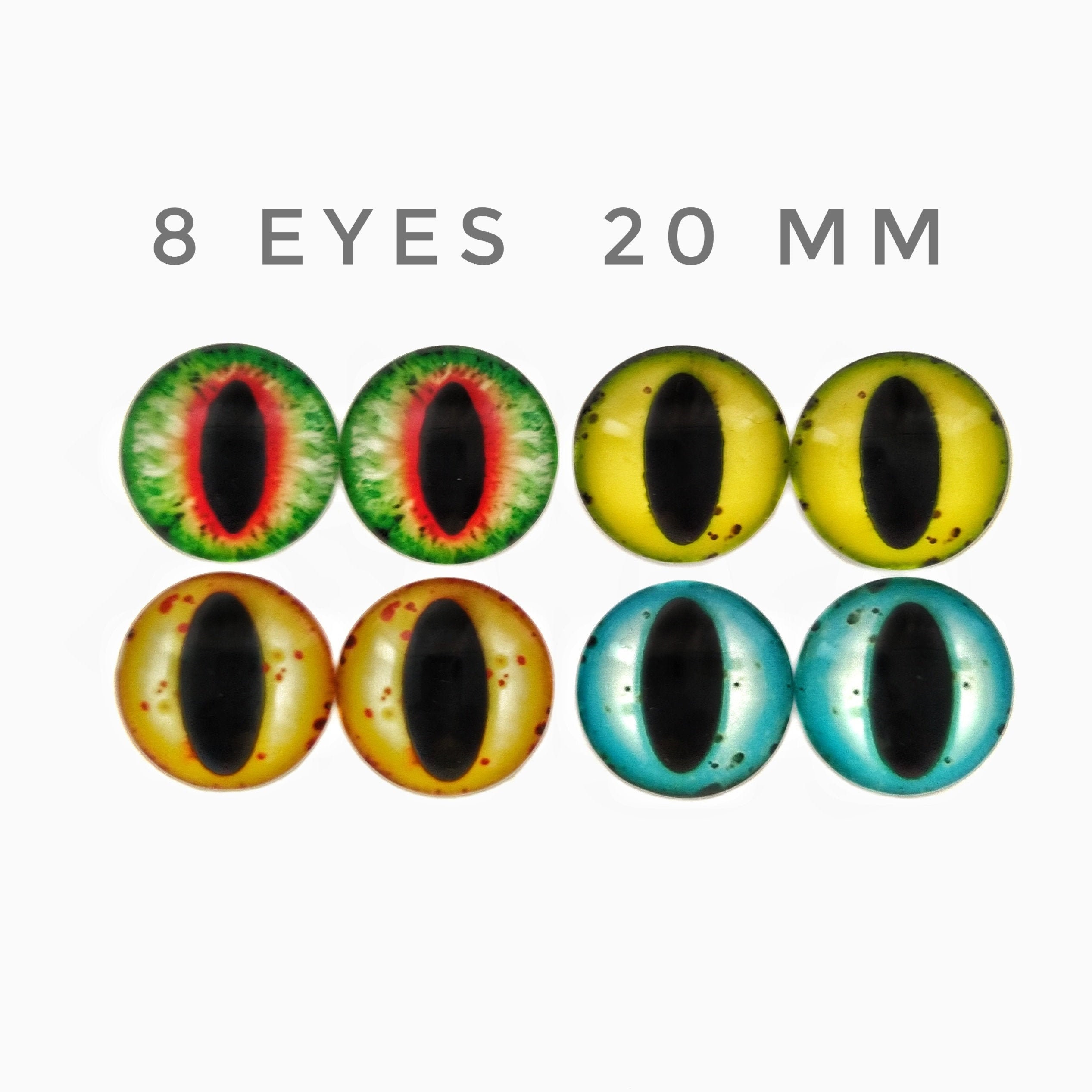 20 mm doll eyes Stuffed animal eyes Green eyes Flat doll eyes Etsy