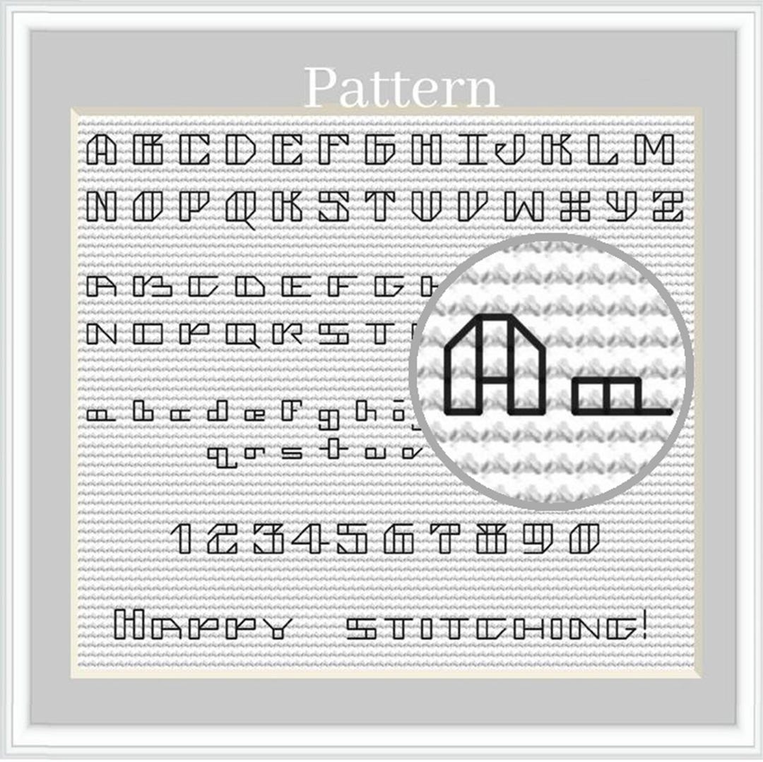 Backstitch Alphabet Cross Stitch Alphabet With Small Letters and ...