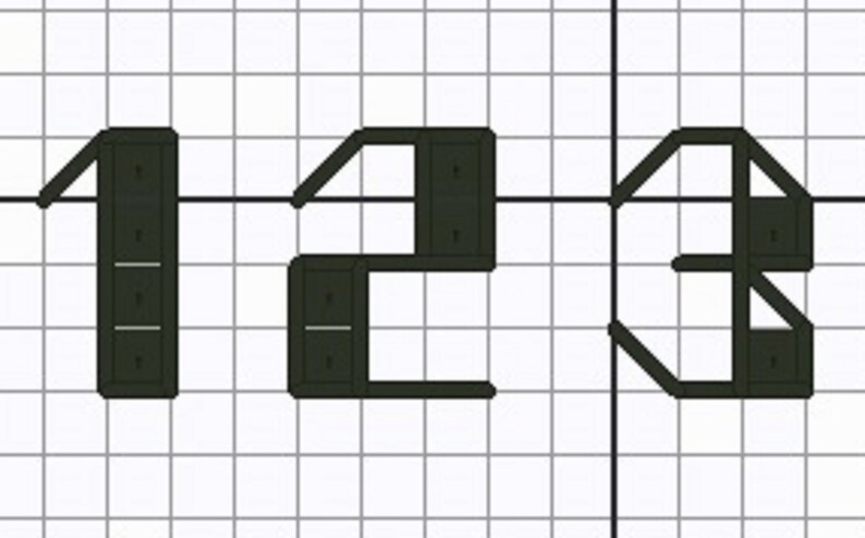 Backstitch Alphabet Cross Stitch Pattern With Small Letters and Numbers ...
