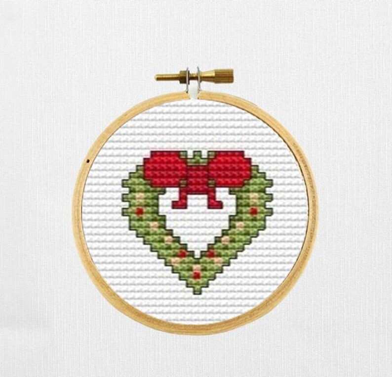 Mini Christmas Cross Stitch Patterns, Small Christmas Pattern for 2 ...