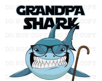 Grandpa Shark Png Etsy Grandpa Shark Png Etsy