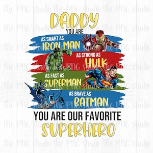 Dad Superhero PNG | Superhero PNG | Dad Sublimation Image | Dad | Father's Day PNG |