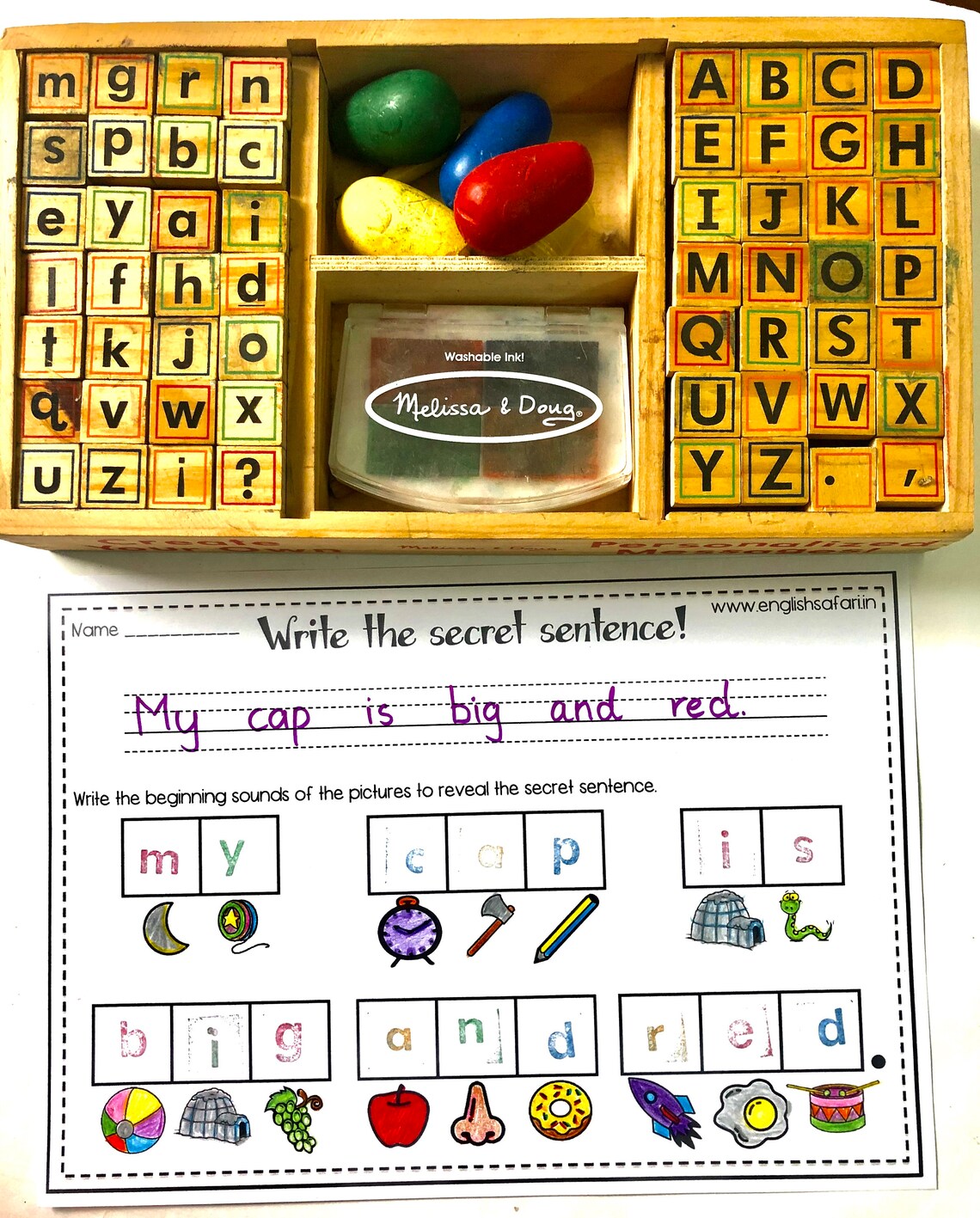 Secret Sentences Worksheets