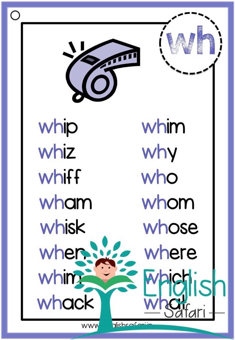 Phonics Words List  Etsy Singapore
