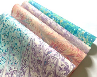 Hand Marbled Texoprint Paper