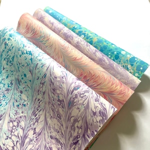 Hand Marbled Texoprint Paper