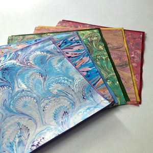 Hand Marbled Origami Paper Pack 1