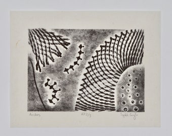 Handmade Collagraph Print