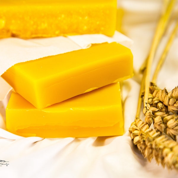 Beeswax 100% natural | 250g | raw | Tealight | Oilcloth| candle | Furniture care | Leather care | Block | fragrant