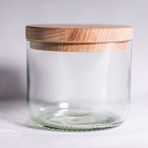 Glasbehälter Aufbewahrungsbox Weinglas Gewürze Altglas Buche Home Dekor Küche Behälter Weinflasche Bild 3