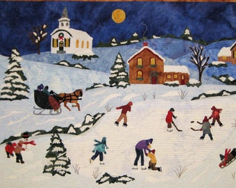 Winter Wonderland Wallhanging Art Quilt Pattern