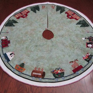 Train Tree Skirt Wall Art Quilt Pattern