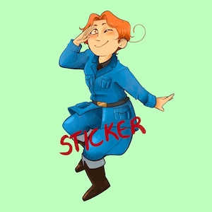Hetalia North Italy matte sticker!