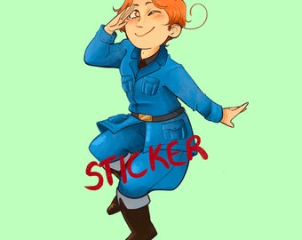 Hetalia North Italy matte sticker!