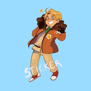 Hetalia America matte sticker!
