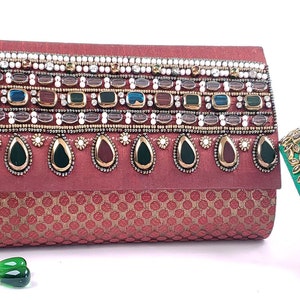 Beaded Handbag, 25th Anniversary Gift for Wife, Malan