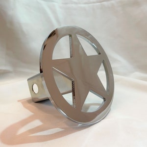 CIRCLE STAR CHROME Hitch Cover
