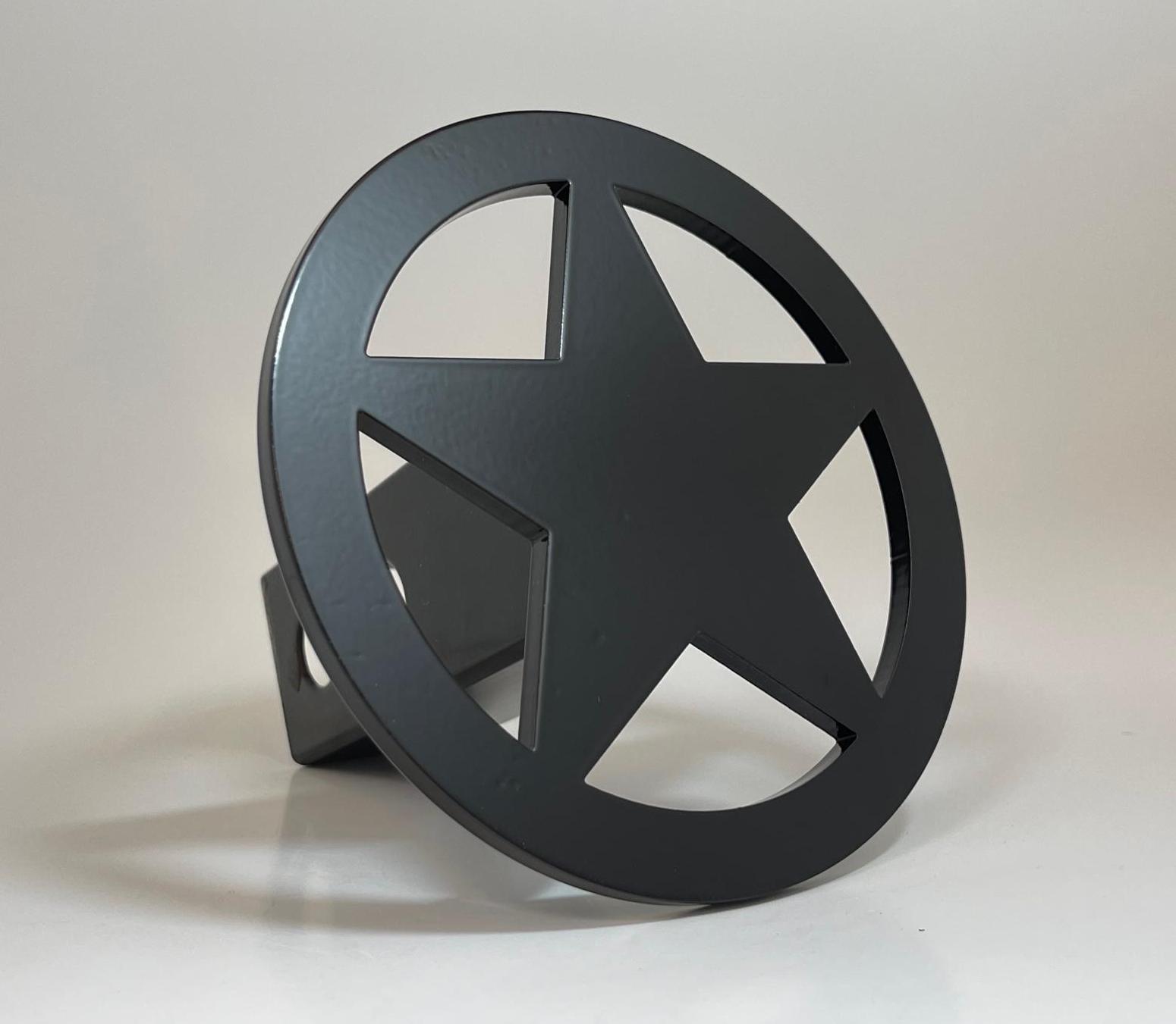 CIRCLE STAR Black Hitch Cover
