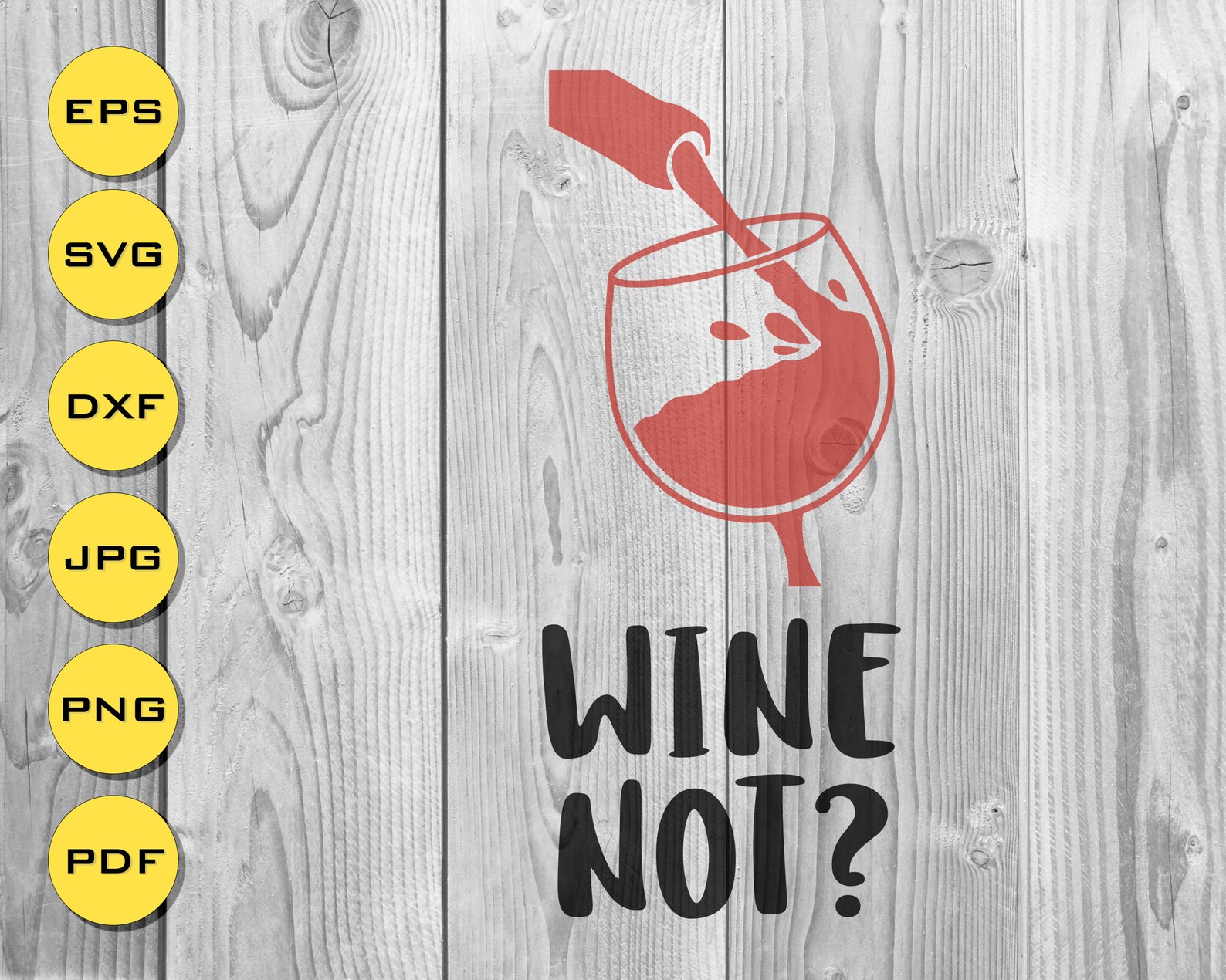 Download Wine SVG Silhouette Printable T-shirt drinking poster wall | Etsy