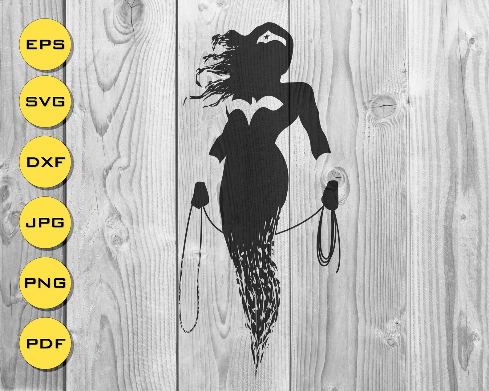 Printable Wonder Woman Batman hero Dark Knight stencil cricut | Etsy