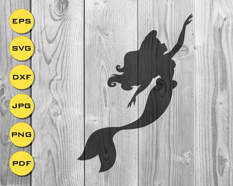 Free Free 299 Stencil Mermaid Silhouette Svg SVG PNG EPS DXF File