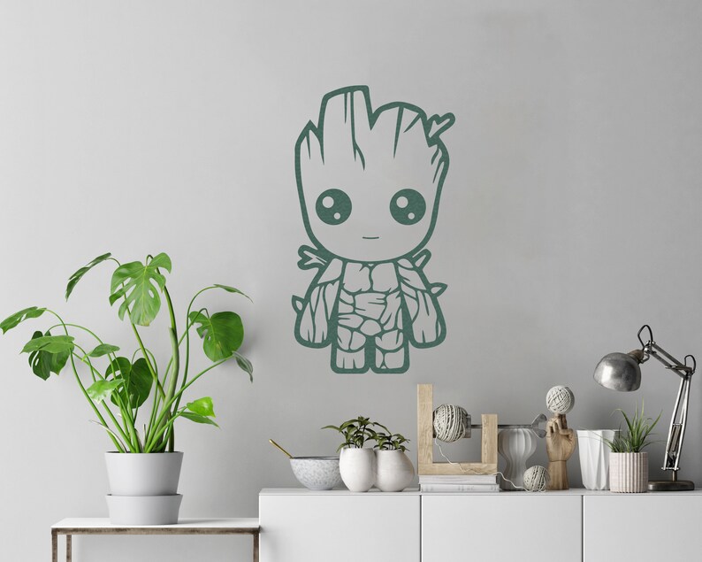 Download Printable Baby Groot SVG Silhouette Guardians of the ...