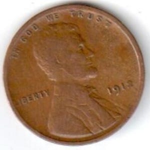 Fine Condition 1912 Lincoln Wheat Cent – Rare Collectible Coin – U.S. Mint Coin