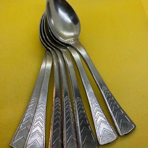 Vintage Aluminum Tea Spoons – Set of 6 coffee spoon - Legendary Darba Spars Factory