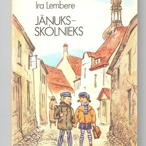Jāņuks skolnieks, livre rare vintage pour enfants en letton