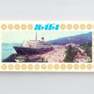 Guide touristique soviétique vintage de Jalta, fabriqué en URSS en 1982