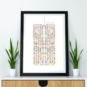 A Thousand Paper Cranes Good luck and Good Fortune Art Print