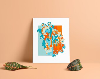 Abstract Geometric Art Print