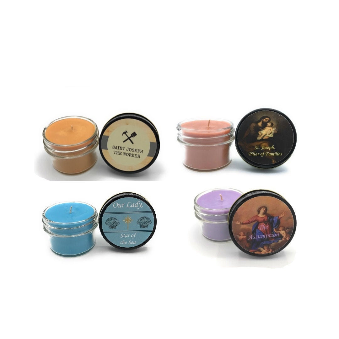 Mary and Joseph Candle Set Catholic Gift Saint Candle Etsy Hong Kong