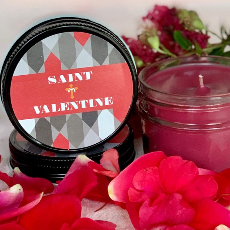 Saint Valentine Catholic Scented Candle Catholic Candle Catholic Gift