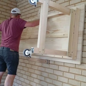 Folding Work Bench Wall Mountable.Build plans Metric AUS image 3